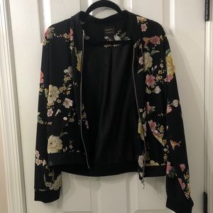 Japanese floral bomber jacket